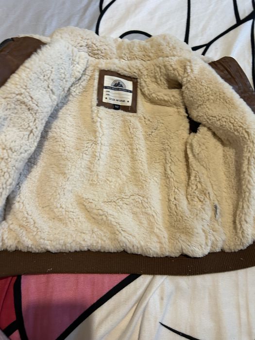 Geacă îmblanită de piele pentru copiii