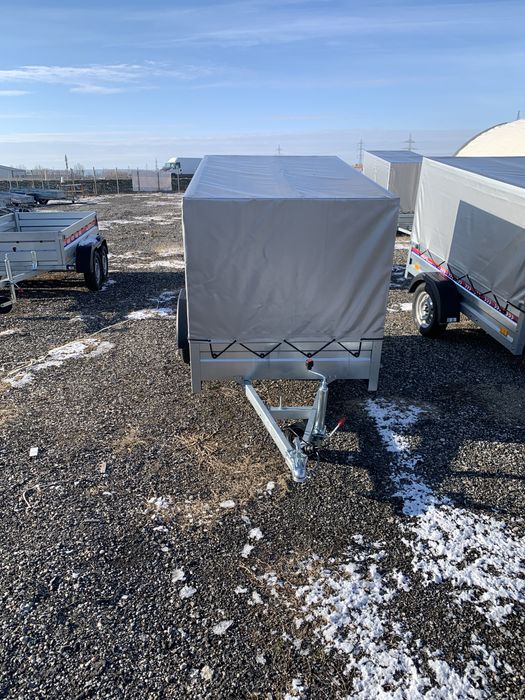 Remorca 750 kg Valahia Zefir Eco 210x115x115 cm cu Sasiu Ranforsat