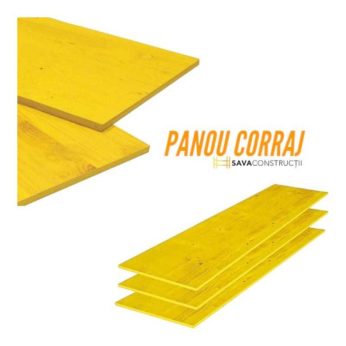 Panou cofraj, Placa galbena, Cofraje, Panou Panou tip Doka