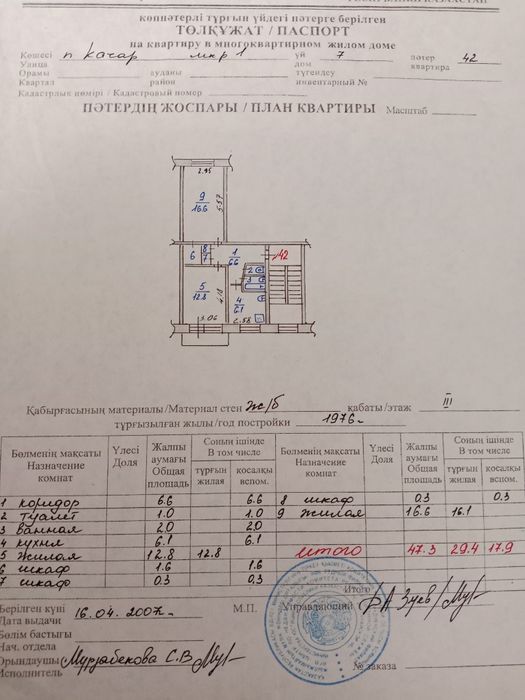 Продаётся 2 комнатная квартира