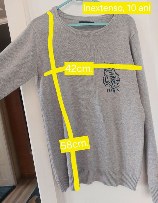 Pulover gri, băieți