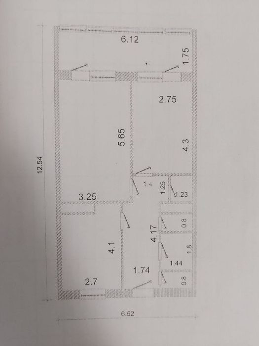 Двухкомнатная квартира Трехлестник