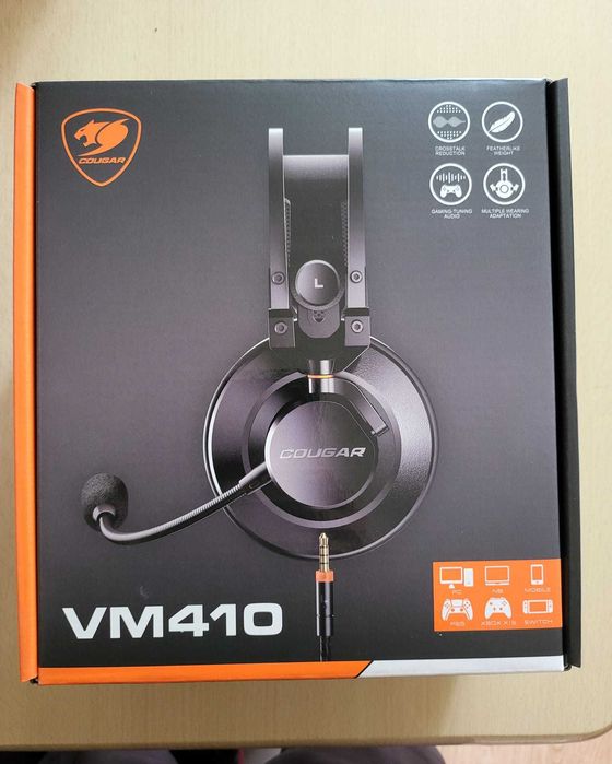 Casti Gaming Cougar VM410 Black /NOI ( Sigilate/Garantie 23 Mai 2026 )