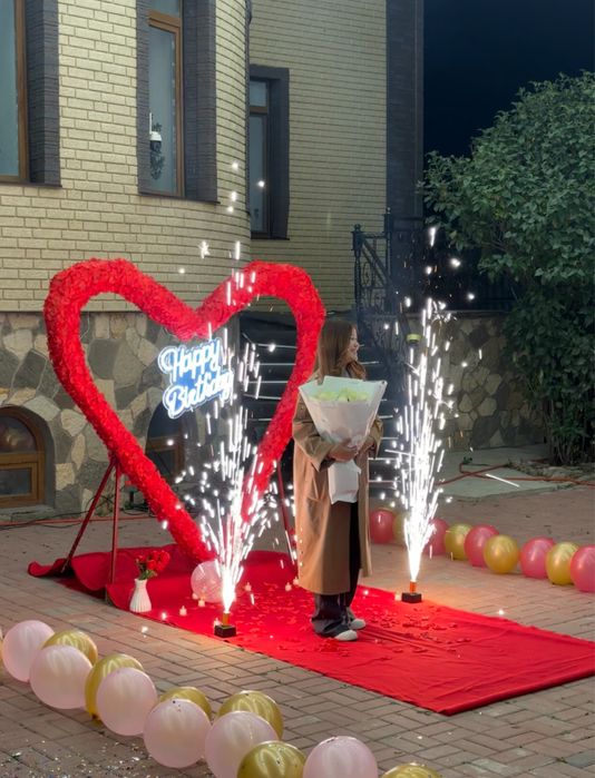 День рождения сердце выгодно-бюджетно