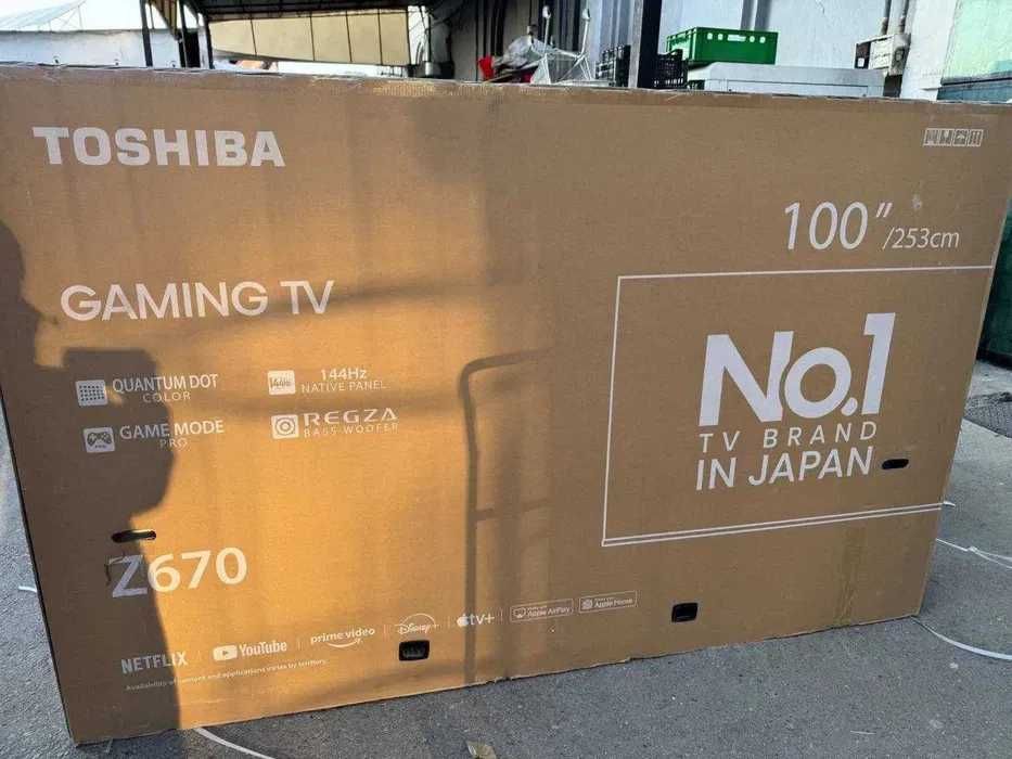 Toshiba 100 диагональ" (4K Ultra HD) 144hz + бесплатная Доставка