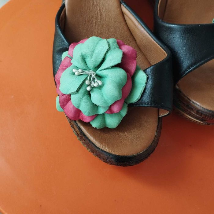 дамски чехли естествена кожа 40 номер, размер