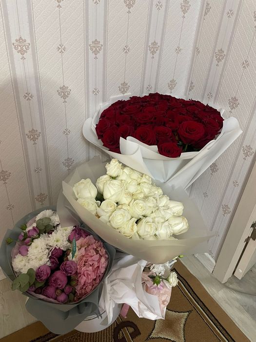 Цветы б/у срочно свежие