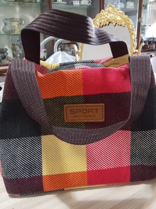 Сумка из ткани шоппер мини