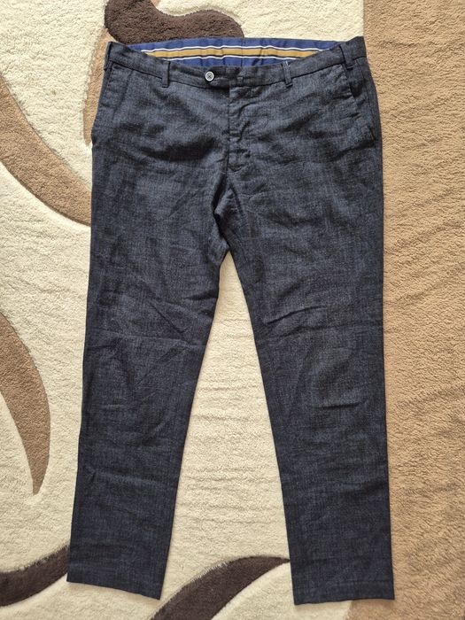 Pantaloni de Lux L.B.M. 1911 Lubiam, Bumbac & Lână, Slim Fit, Bărbați, 54 R (Fit 52 - XL)