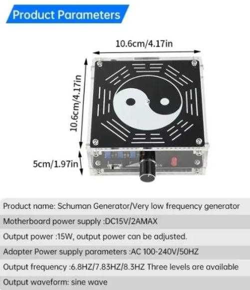 Тета Генератор на Тета Вълни на Мозъка Тета Електромозъчни Вълни 4–8Hz