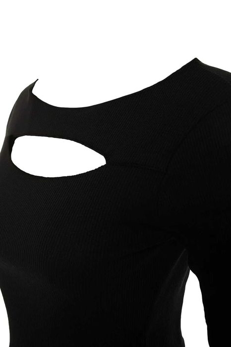 Скидки! Новый черный лонгслив Турция