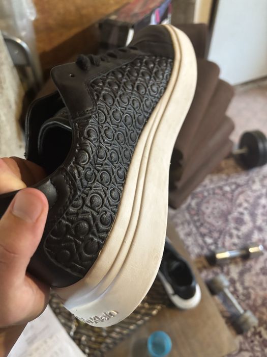 Сникърси Calvin Klein от естествена кожа