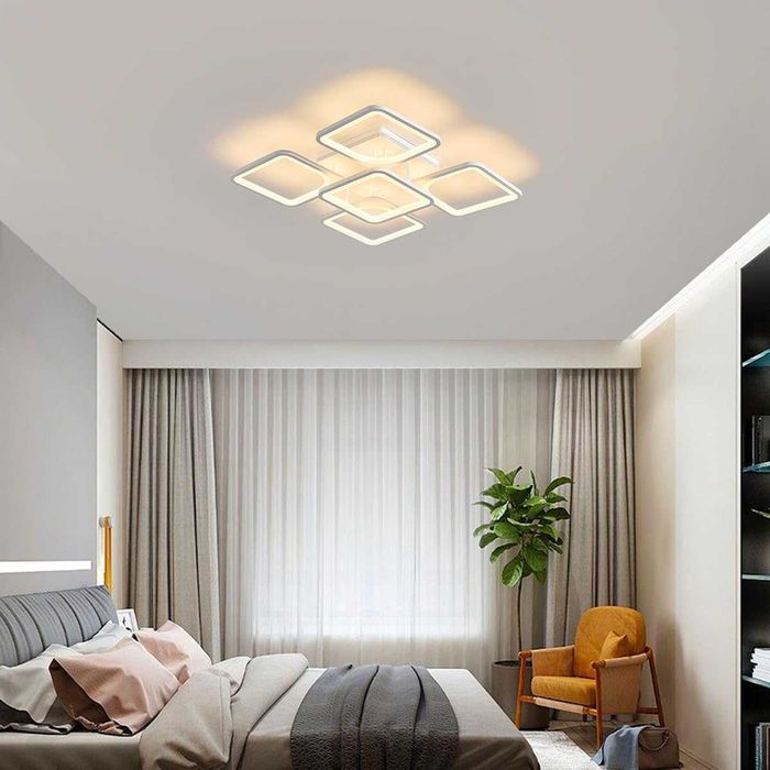 LED полилей абажур 120W с дистанционно управление