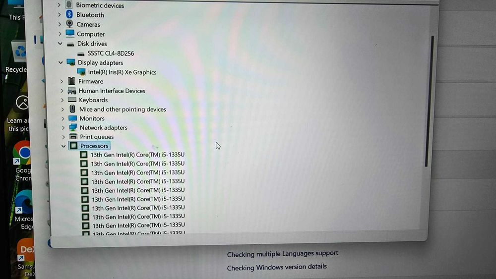 Лаптоп Samsung Galaxy Book4 15.6" i5-1335U 256 SSD / 8 RAM