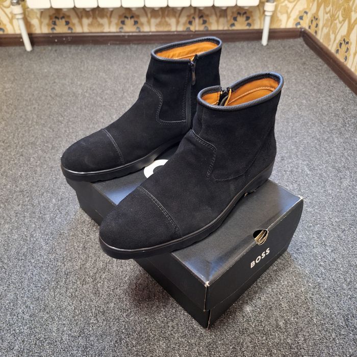 Замш-кожа полуботиники