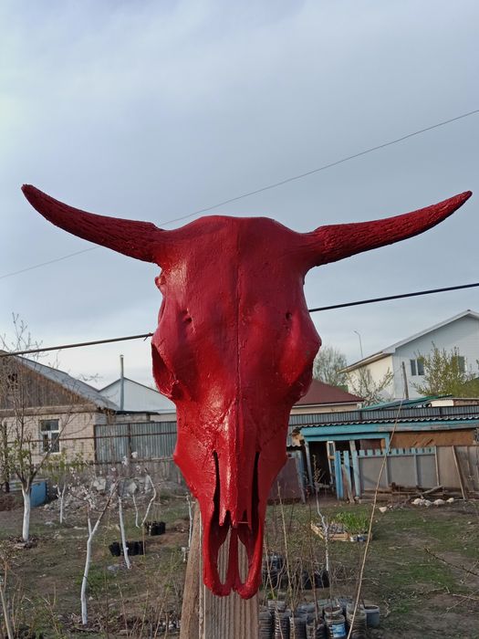 Голова Быка для декора сада