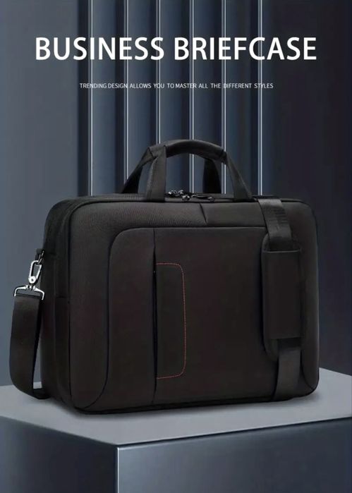 Мъжка оригинална, класическа и делова бизнес чанта за лаптоп 16”/Оксфорд материя!