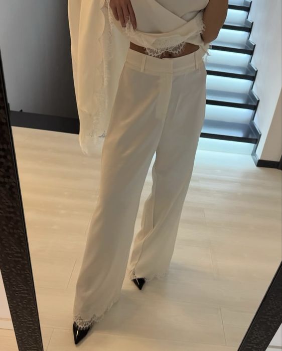 Set din bluza si pantaloni din satin