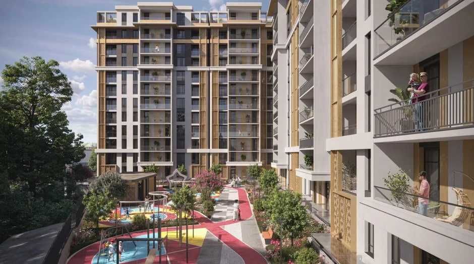 ЖК премиум класса "Celebrity residence", 2-комнаты, Коробка