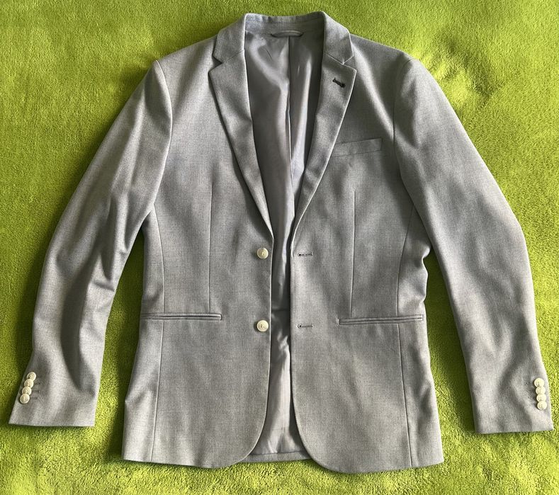 Jack&Jones Sacou barbati gri, marime 48