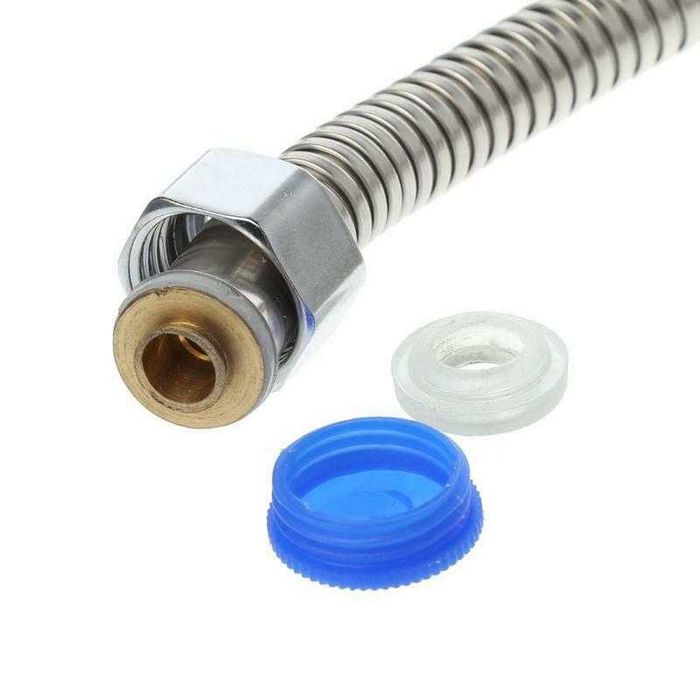 Furtun flexibil pentru dus, metalic cromat. Nou ambalat!