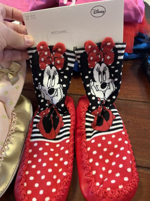 чисто нови кожени пантофки-чорапки