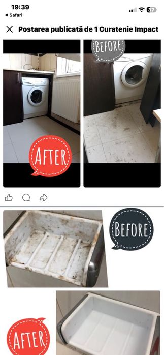Servicii de curatenie apartamente case