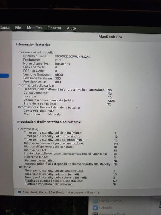 Mac Book Pro 2020 i7 16GB Ram 512GB SSD