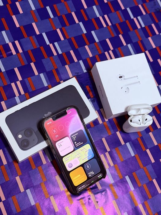 iPhone 13 Mini 128 GB Midnight + AirPods 2 - 1600 RON