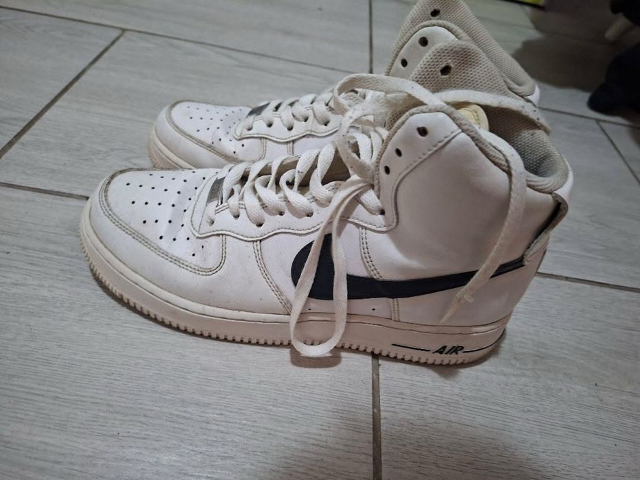 Nike Air Force 1 High '07 AN20 albi cu negru