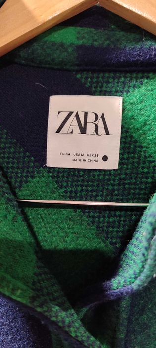 Топла зелена риза Zara