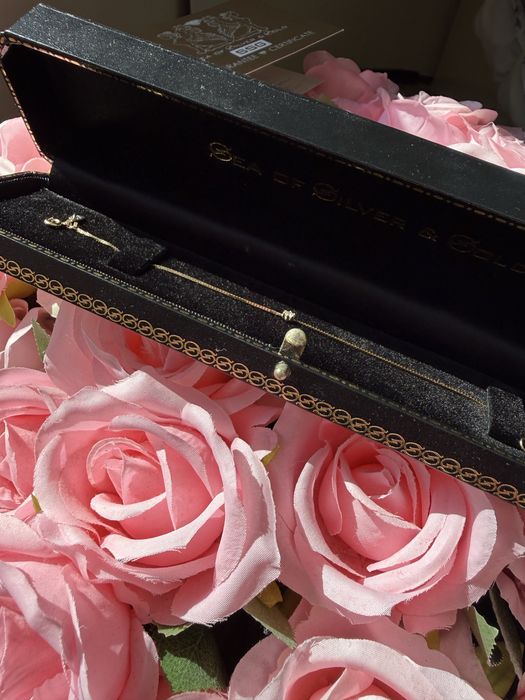 Гривна SSG с диамант, чисто злато