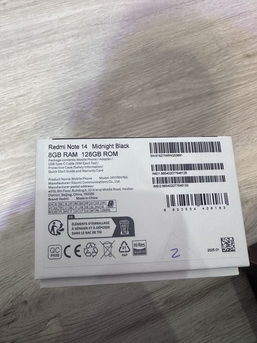 Redmi Note 14 8 GB RAM 128gb