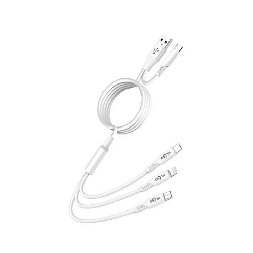 3в1 Кабел за данни KLGO – FAST CHARGING CABLE – 1m