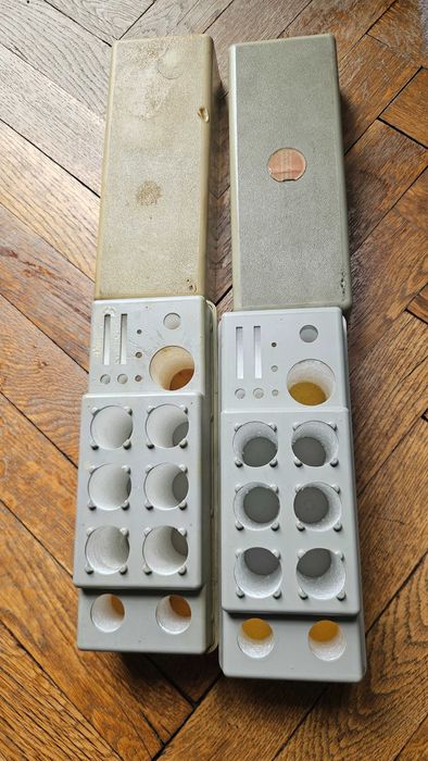 Carl Zeiss Jena ретро кутия за съхранение на филтри и окуляри