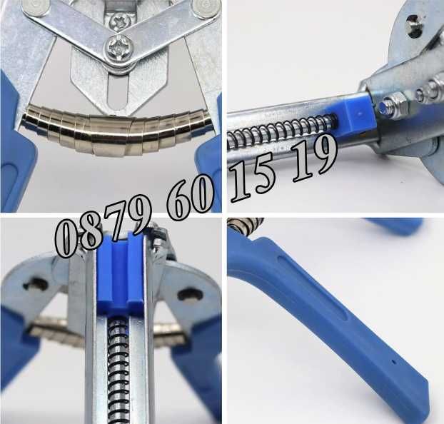 Клещи за връзване на колбаси, луканки, суджуци + 600 скоби