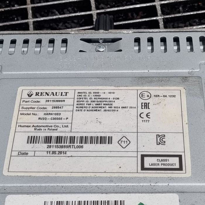 Cd player Dacia Duster Facelift 2014 - 2017 (1438) 281153889R