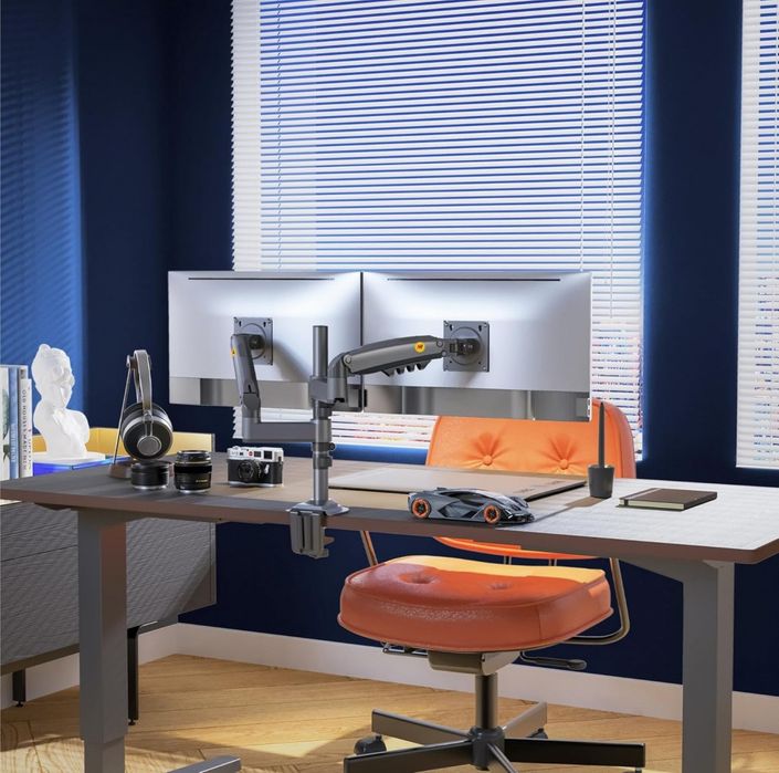 1бр/ Двоен мониторен държач за бюро NB Ergonomic H180 (17–27", до 9 кг