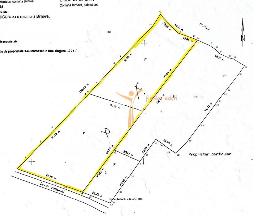 Teren intravilan 8000mp, Comuna Bârnova Iași