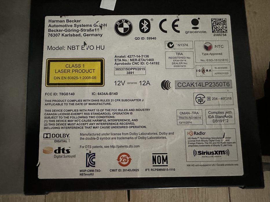 BMW NBT EVO HU Пълен Комплект