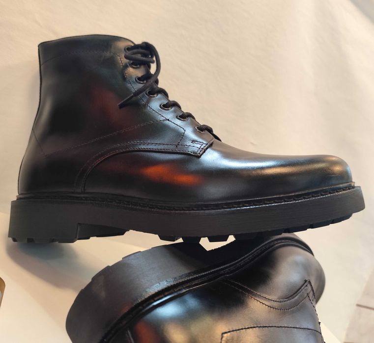 Ghete lace up 41 premium Massimo Dutti NOI piele naturala suprioara