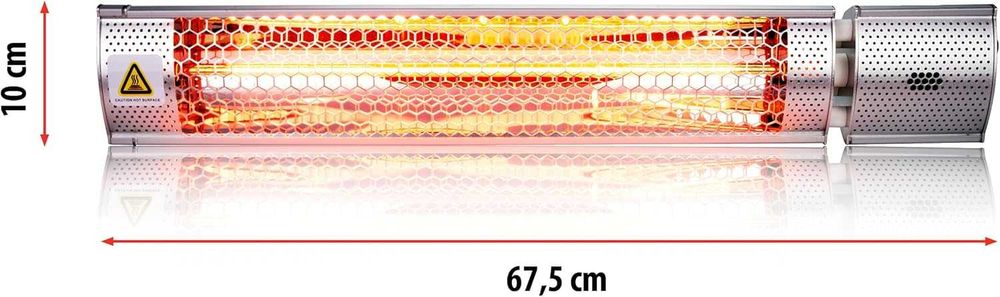 Инфрачервен нагревател Alpina 2000W с дистанционно управление IP55