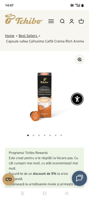Espresso cu capsule Tchibo Cafissimo