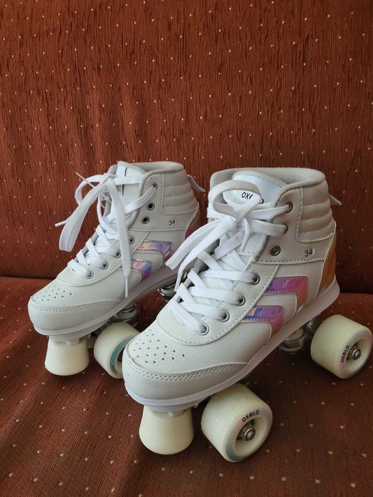 Ролкови кънки за момиче + каска