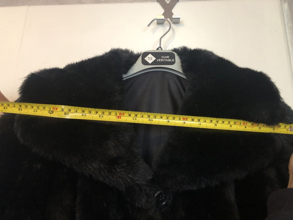 Palton lung din blana naturala