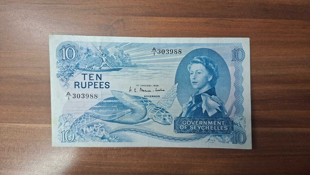 Seychelles 10 rupees 1968