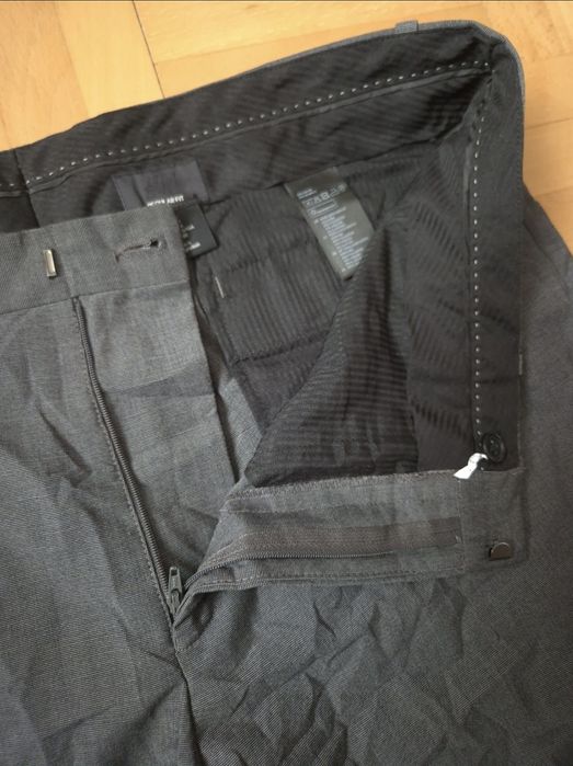 Pantaloni eleganți H&M Regular Fit, Gri, Bărbați - 54 (38R)