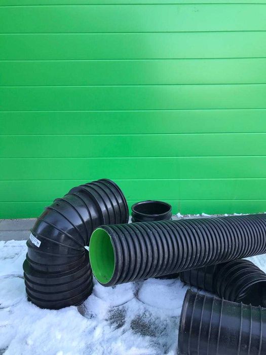 Трубы гофрированные для канализации полиэтиленовые пластиковые