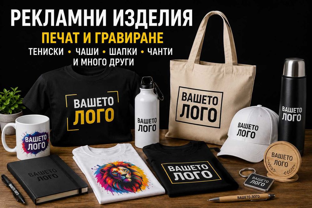 Рекламни изделия / Печат на тениски, чаши, шапки, чанти / Гравиране