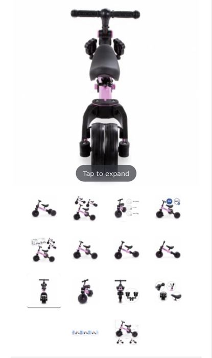 Tricicleta cu pedale 3 in 1